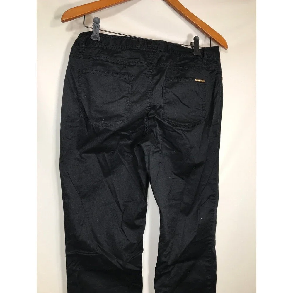 Michael Kors Women's Size 8 Dress Pants Skinny Pants Black Cotton Blend